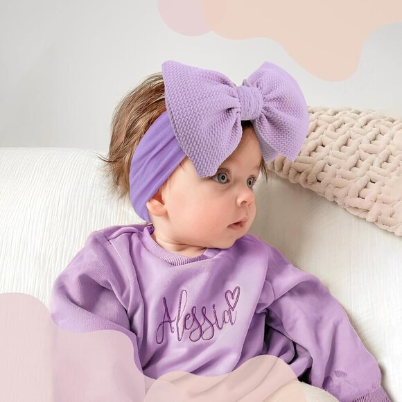 Baby Headbands Handmade Nylon with Hair Bows for Newborns and Kids main image 7